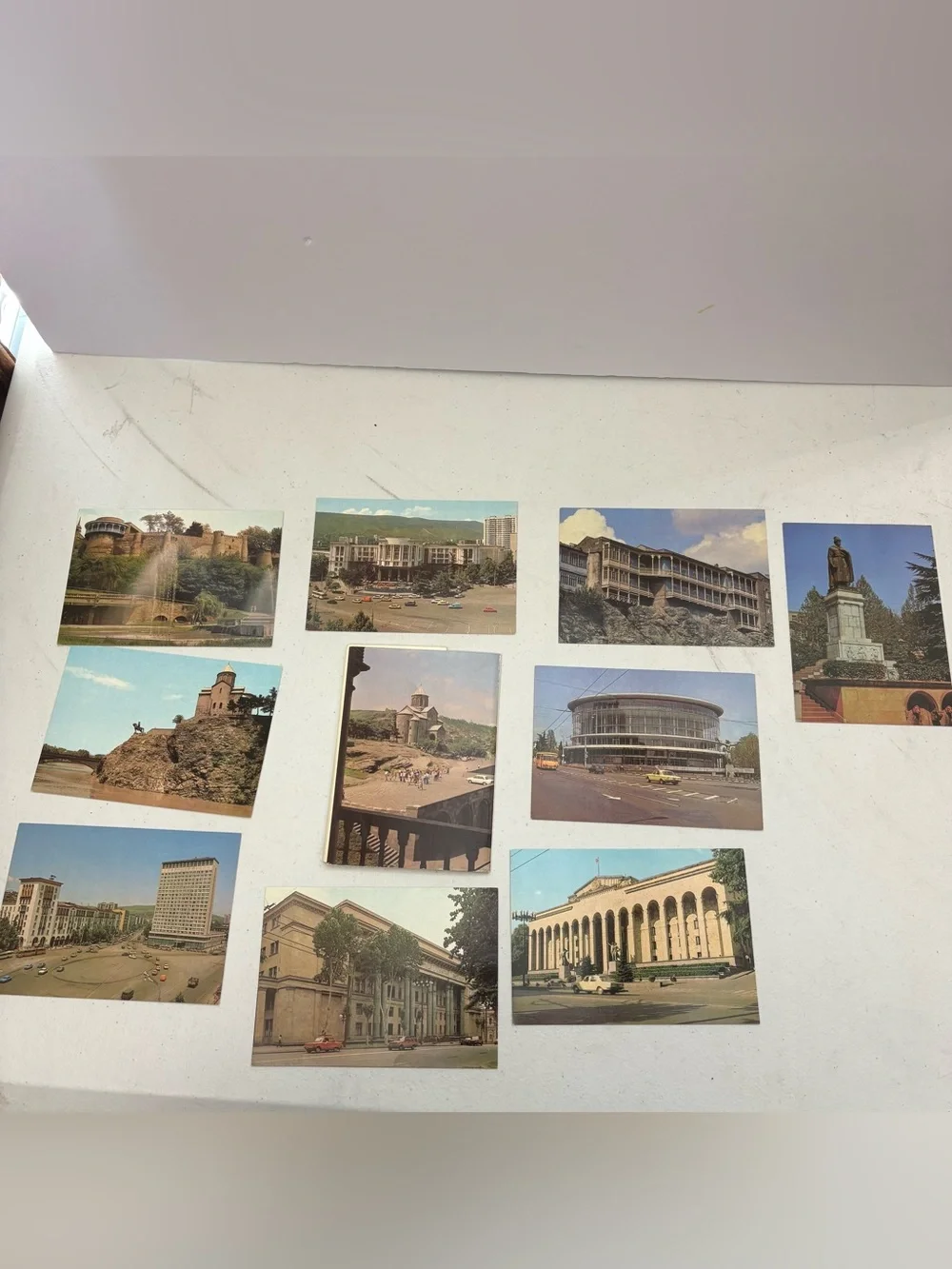 Set of 10 Soviet Tbilisi, Georgia Postcards 1983 ТБИЛИСИ თბილისი Collectible